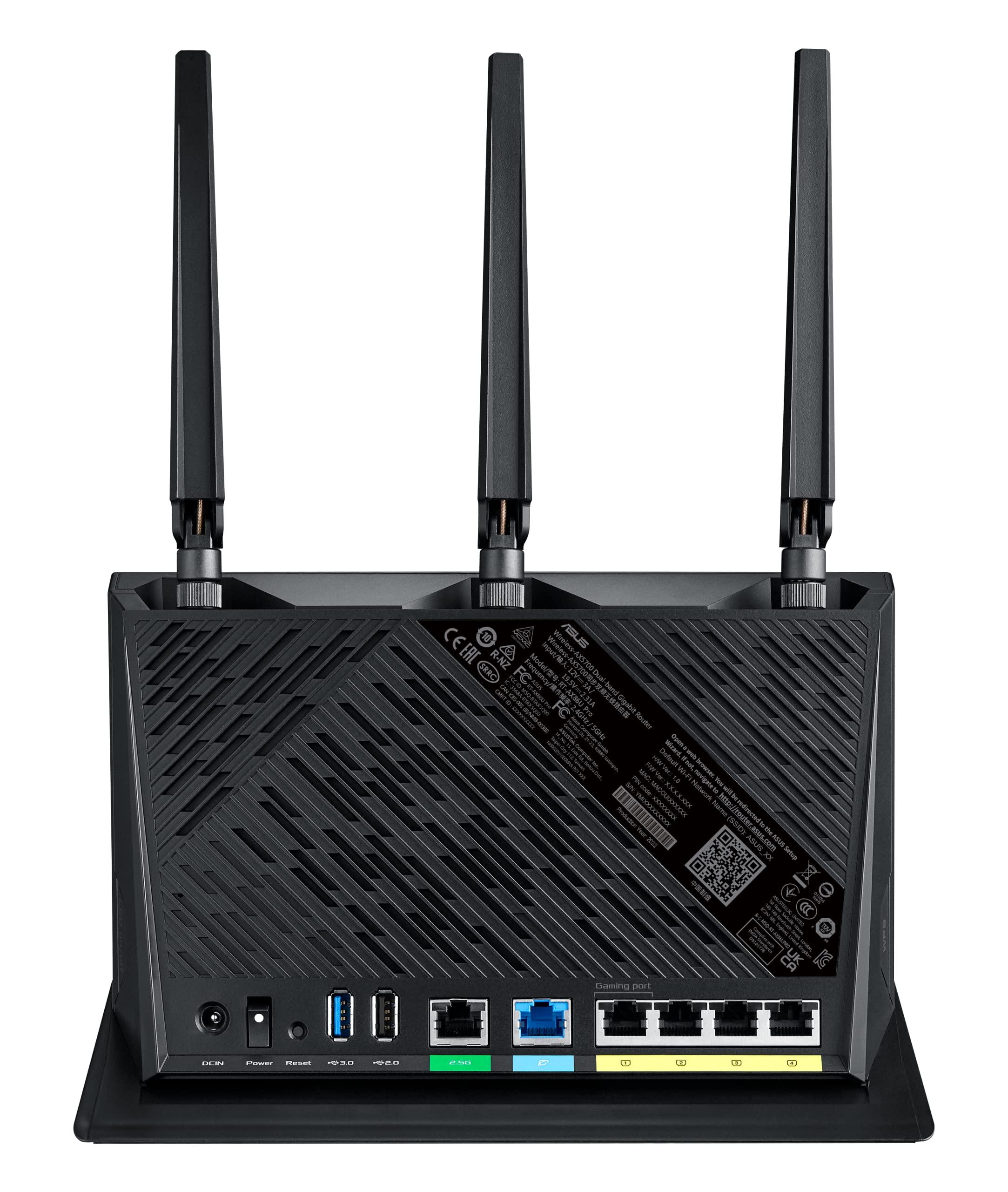 ASUS RT-AX86U Pro (AX5700) Dual Band WiFi 6 Extendable Gaming Router, 2.5G Port, Gaming Port, Mobile Game Mode, Port Forwarding, Subscription-free Network Security, VPN, AiMesh Compatible - Image 14