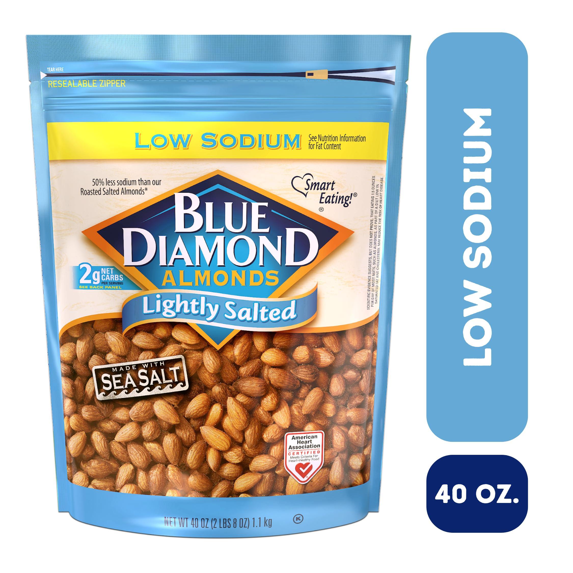 Blue Diamond Almonds Low Sodium Lightly Salted Snack Nuts, 40 Oz Resealable Bag (Pack of 1) - Image 2