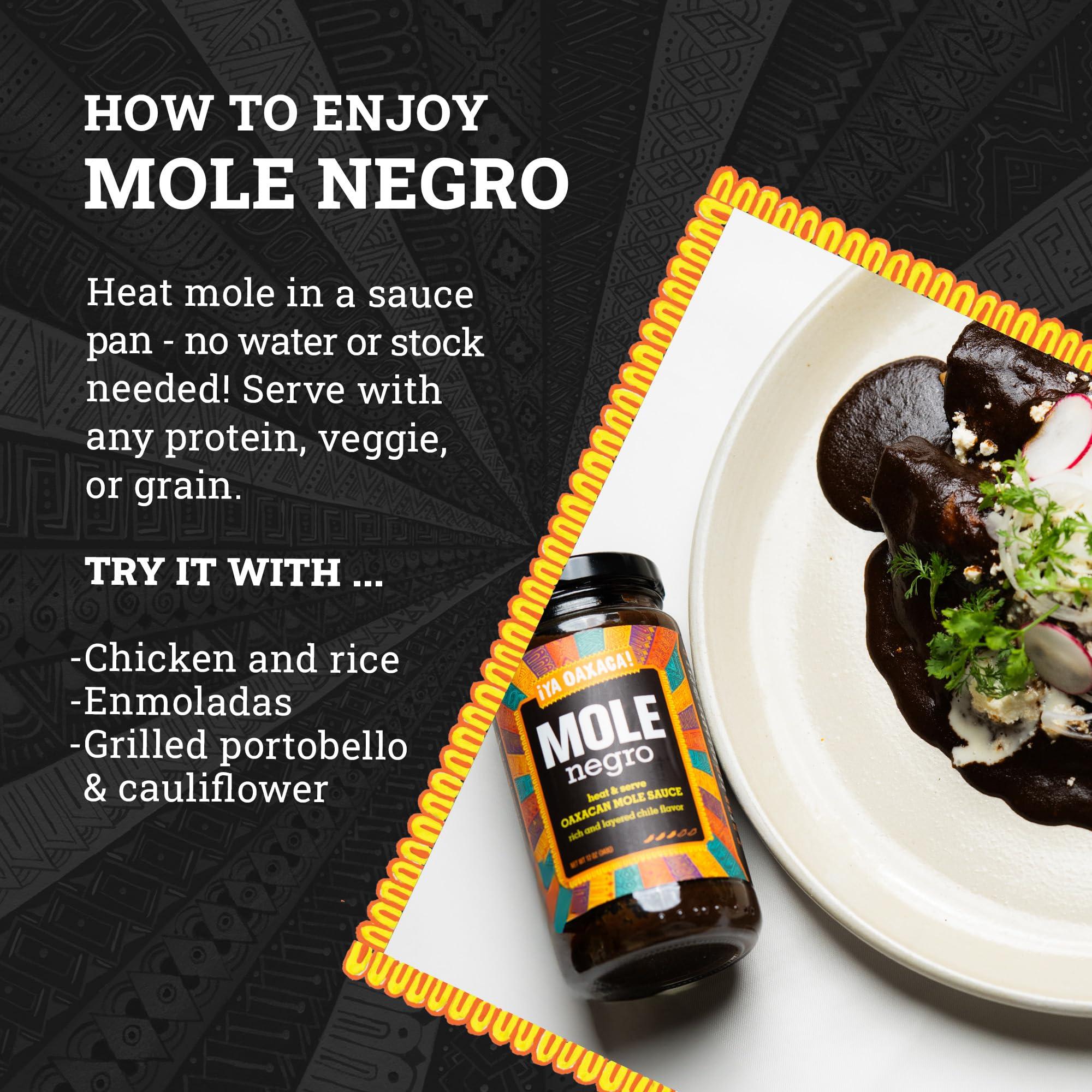 Ya Oaxaca - Mole Sauce - Negro - Medium Spice Flavor - Blend of Smoked & Dried Chiles, Spices, & Chocolate - Vegan, Non-GMO, Gluten Free - Great in Enchiladas, Tacos, Nachos, Tortillas - 12oz - Image 5