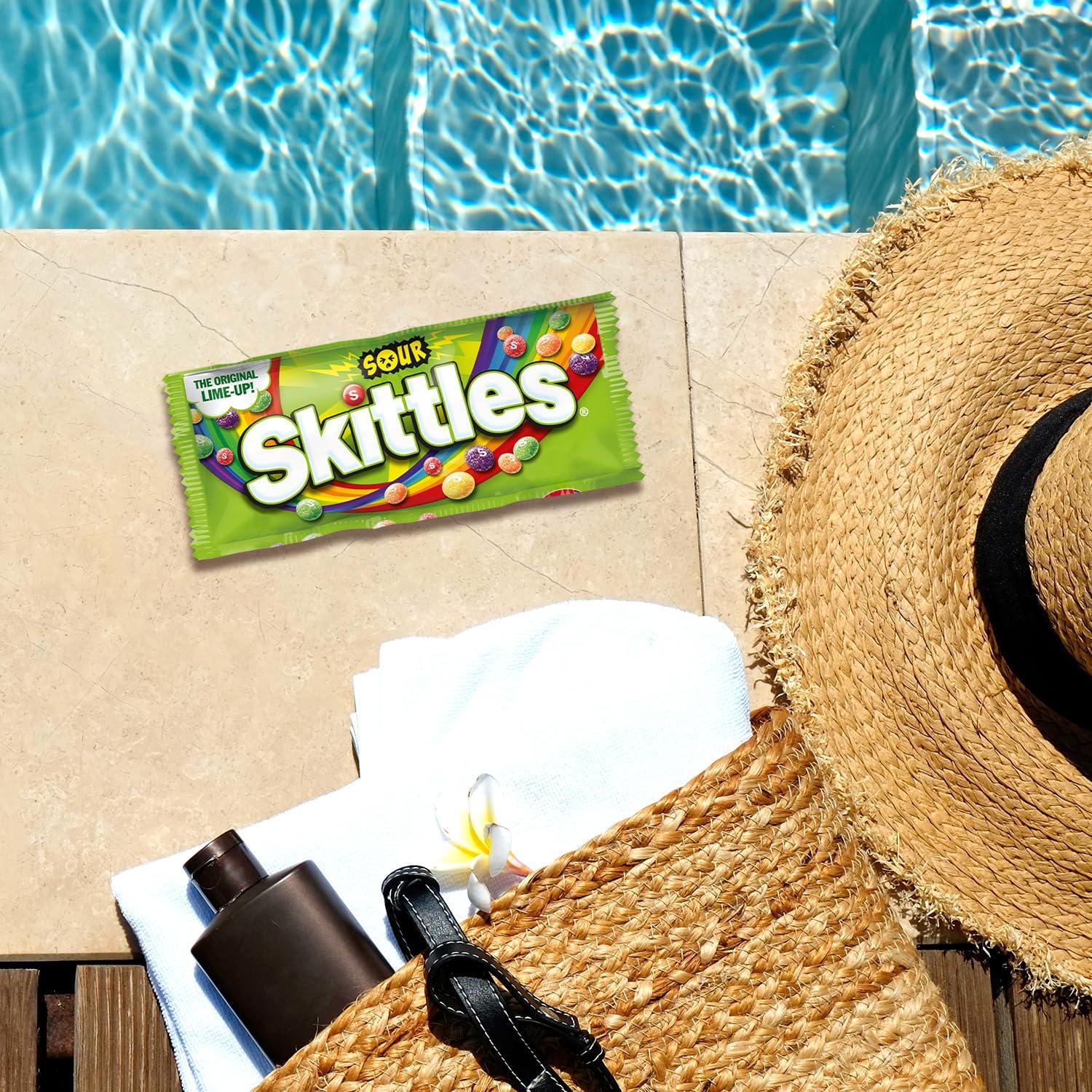 SKITTLES Sours Individually Wrapped Full Size Chewy Candy Packs, 24 Ct Bulk Box - Image 6