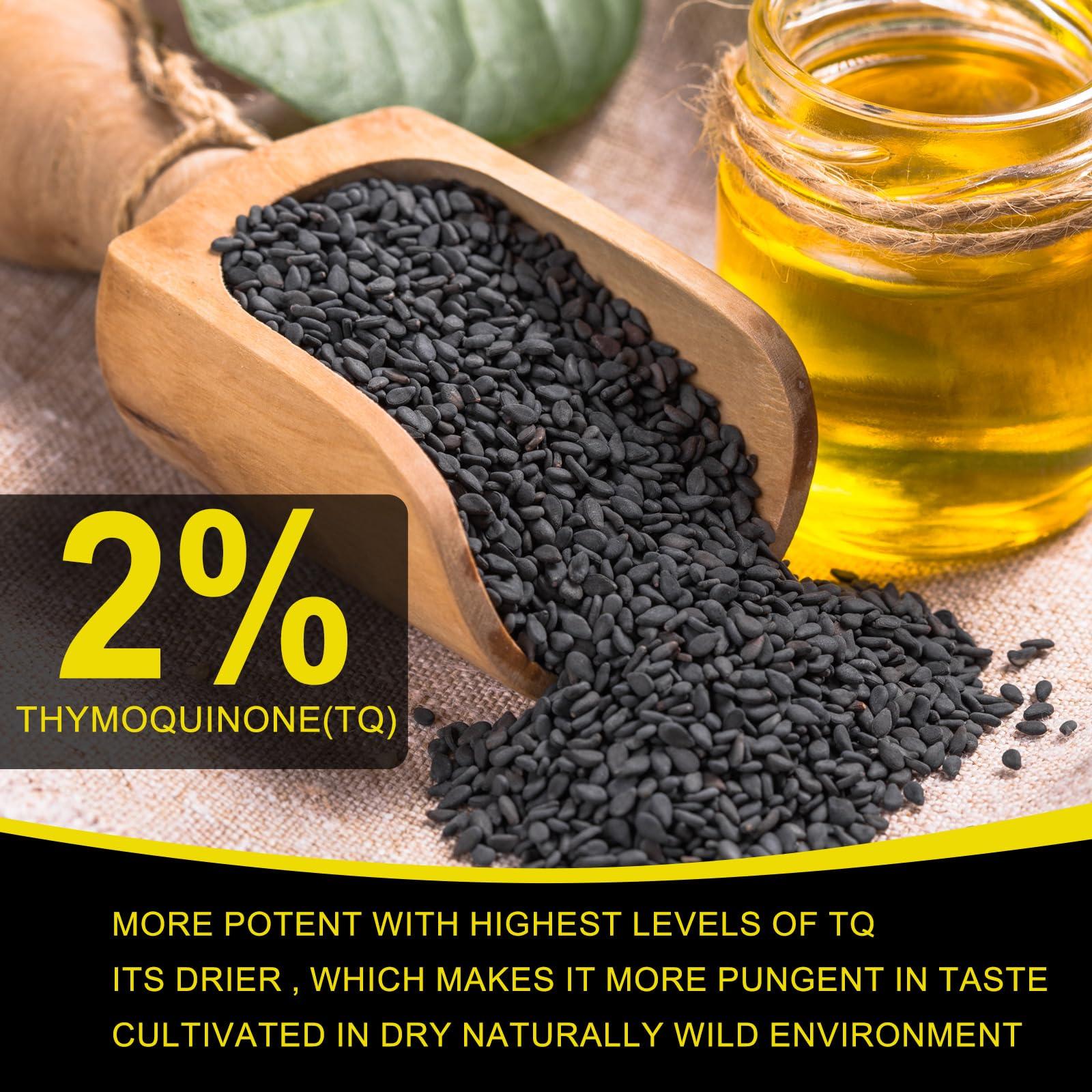 Black Seed Oil Organic Cold Pressed Black Seed Oil 100% Pure Natural Cumin Seed Oil Gluten Free Black Seed Oil Liquid for Hair Growth, Skin Cares - Image 7
