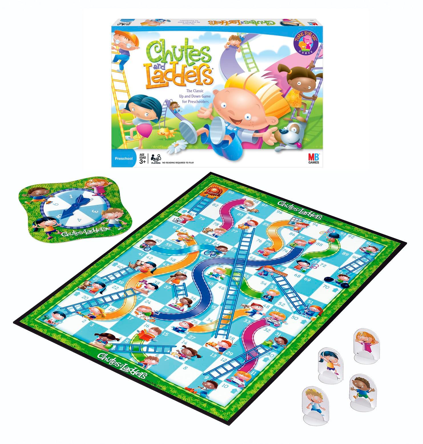 Hasbro Gaming Chutes and Ladders Board Game | 2 to 4 Players | Back to School Gifts for Kids | Preschool Classroom Games | Ages 3+ (Amazon Exclusive) - Image 3