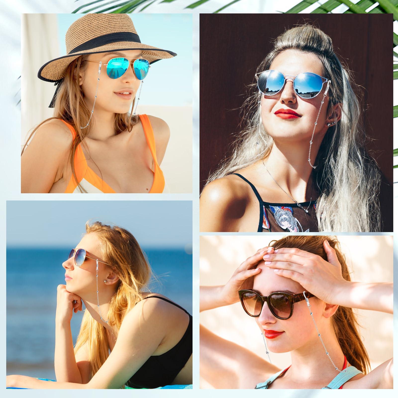 WLLHYF Eyeglass Chains Women Beaded Cute Glass Cord Frames Lanyard String Necklace Stylish Sunglasses Strap Prevent Loss - Image 7