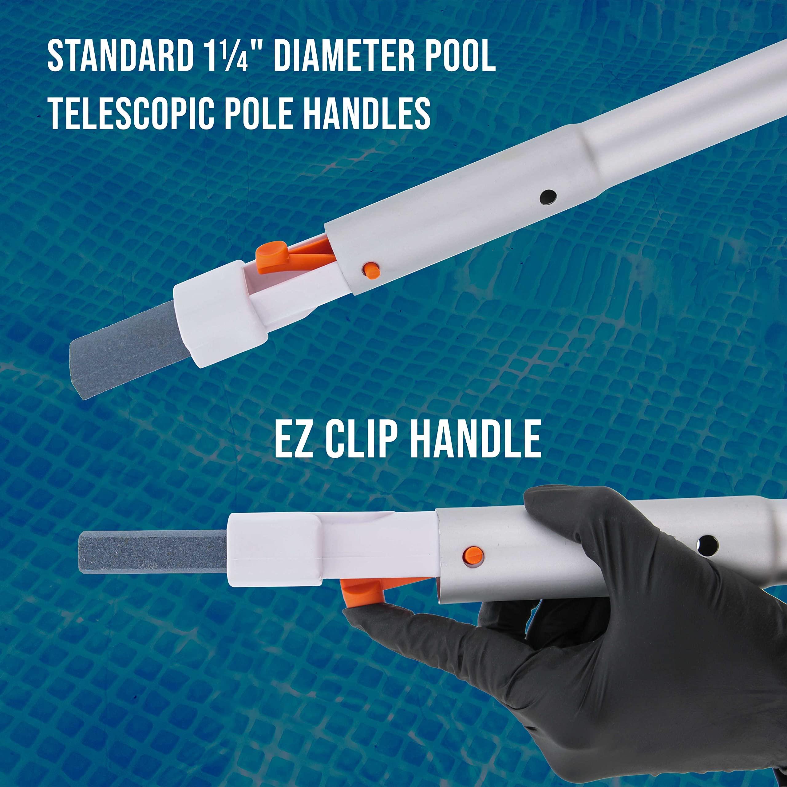 U.S. Pool Supply Pool Cleaning Pumice Stone with Pole Handle, 3 Pack - Clean Remove Rust Stains on Concrete, Calcium Build-Up on Tiles, Scrub Debris Off Walls, Floors, Steps, Corners - Image 4