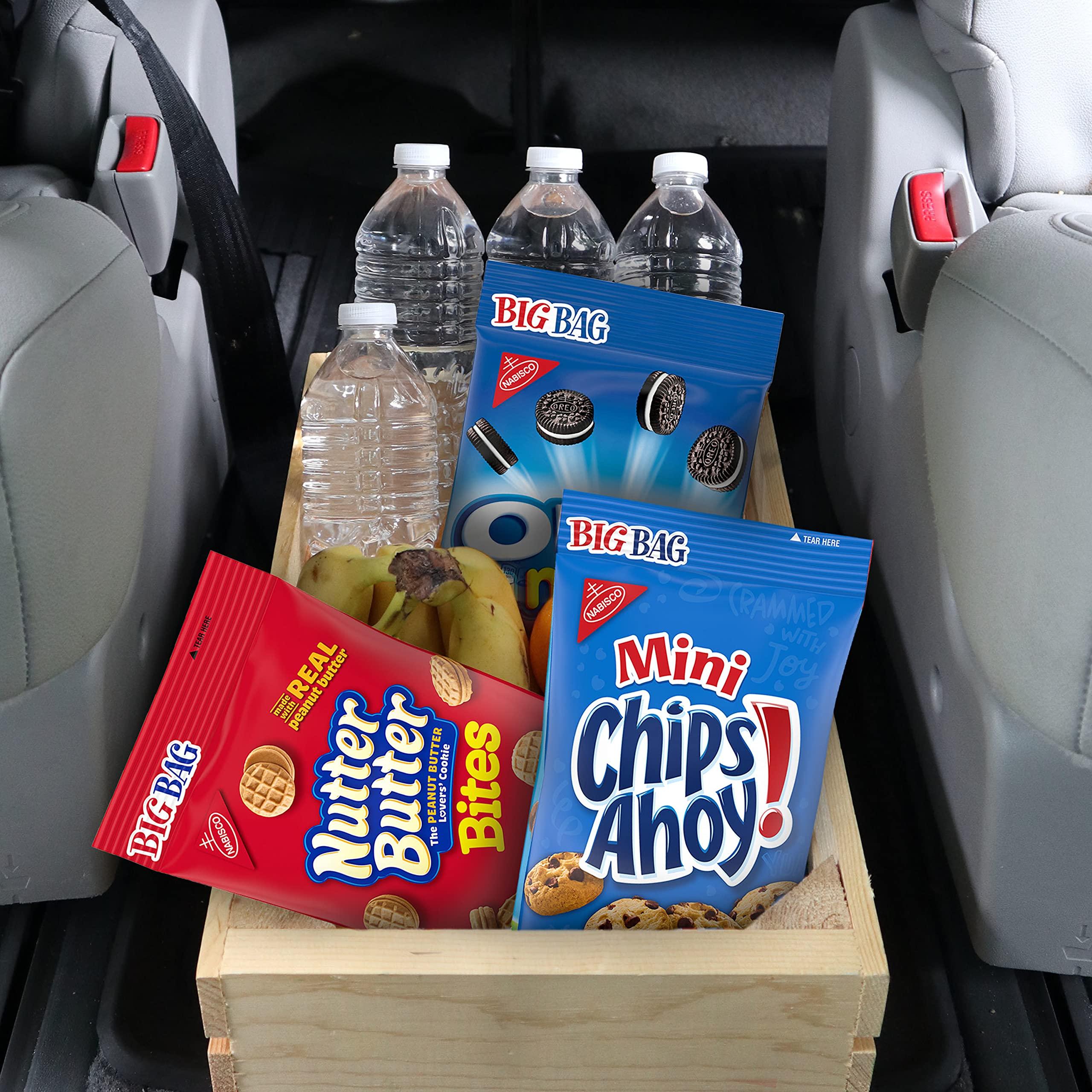 OREO Mini Cookies, CHIPS AHOY! Mini Cookies, Nutter Butter Bites & RITZ Bits Cheese Crackers Variety Pack, 15 Big Bags - Image 6
