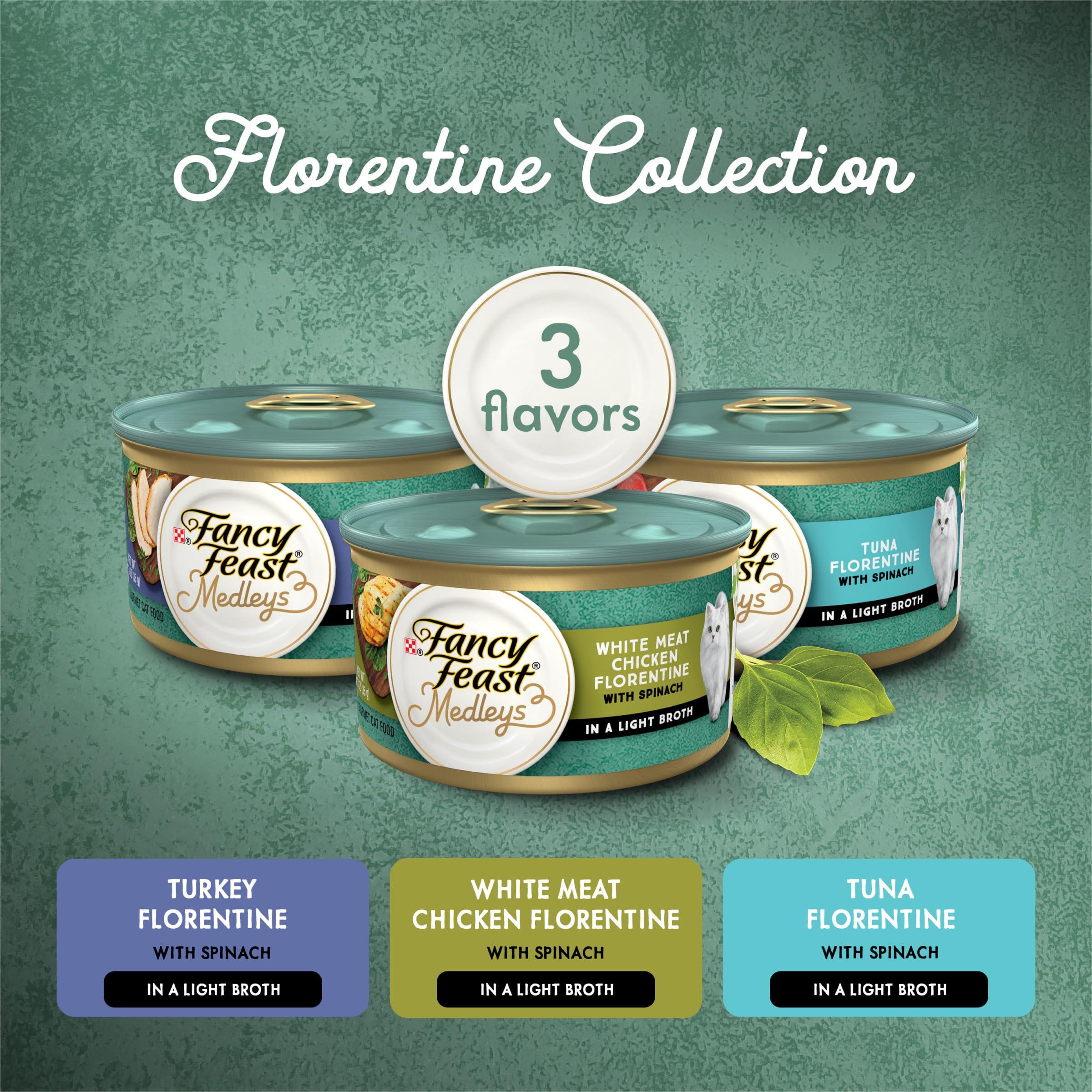 Purina Fancy Feast Wet Cat Food Medleys Florentine Wet Cat Food Variety Pack - (2 Packs of 12) 3 oz. Cans - Image 2