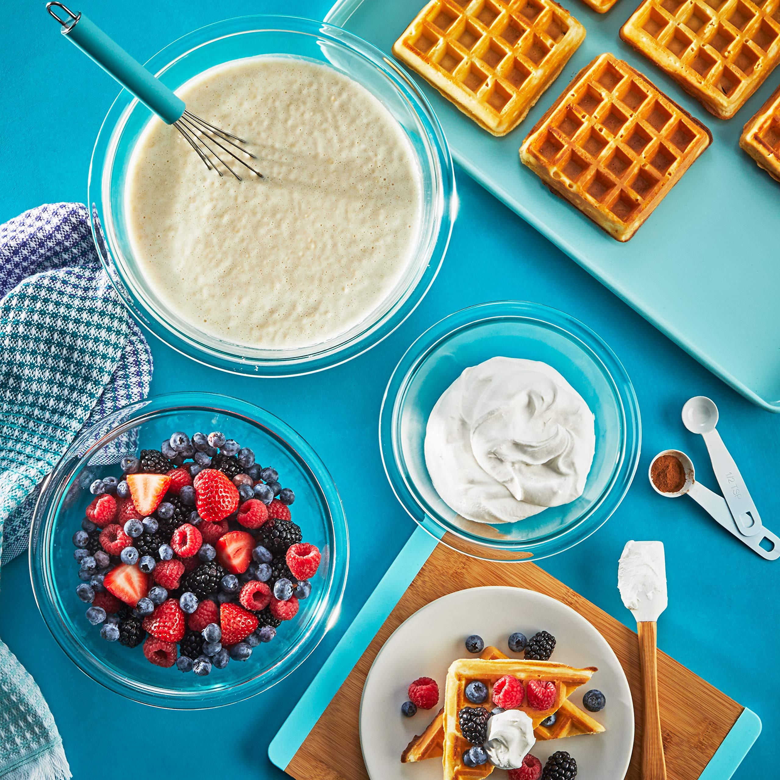 Pyrex Essentials (3-Piece) Glass Mixing Bowls Set For Prepping, Baking and Cooking, Preheated Oven, Dishwasher, Freezer, and Microwave Safe - Image 6
