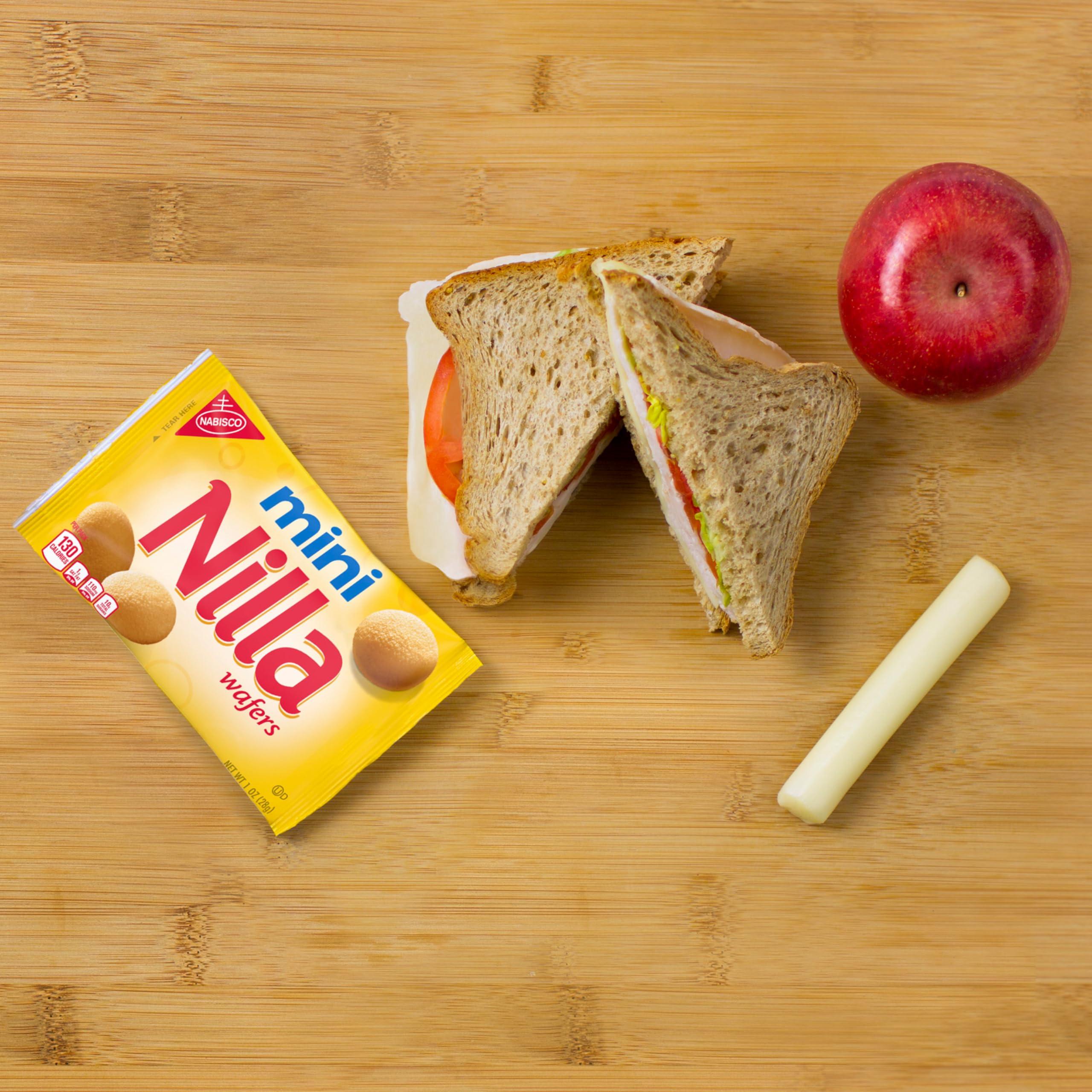 NILLA Wafers Mini Cookies, Vanilla Wafers, 10 Snack Packs - Image 8