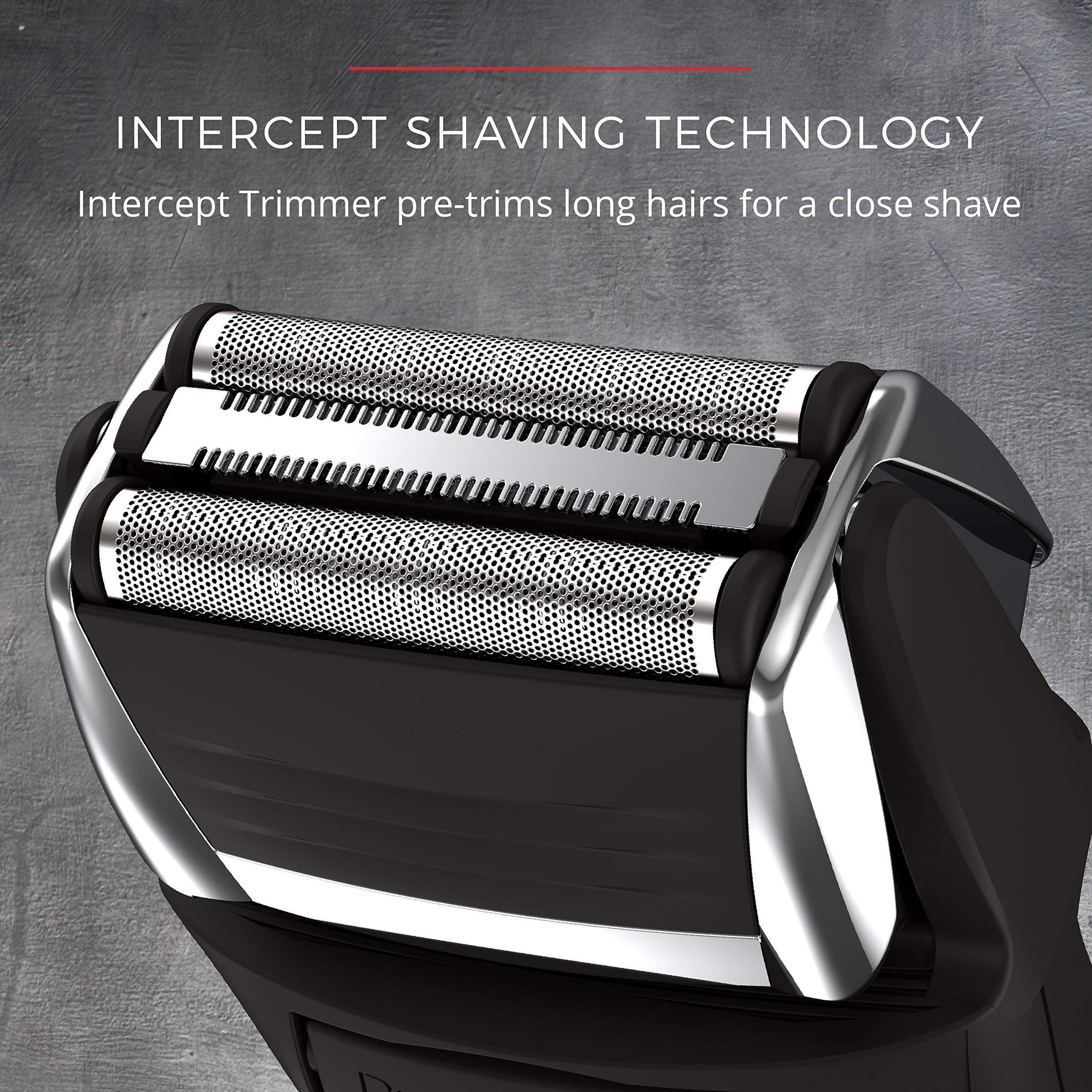 Remington F5 Power Series Foil Shaver, Electric Razor for Men, Cordless Rechargeable with Pop Up Trimmer, Pivot & FlexFoil Technology, Lightweight Handheld Design, Black - Image 2