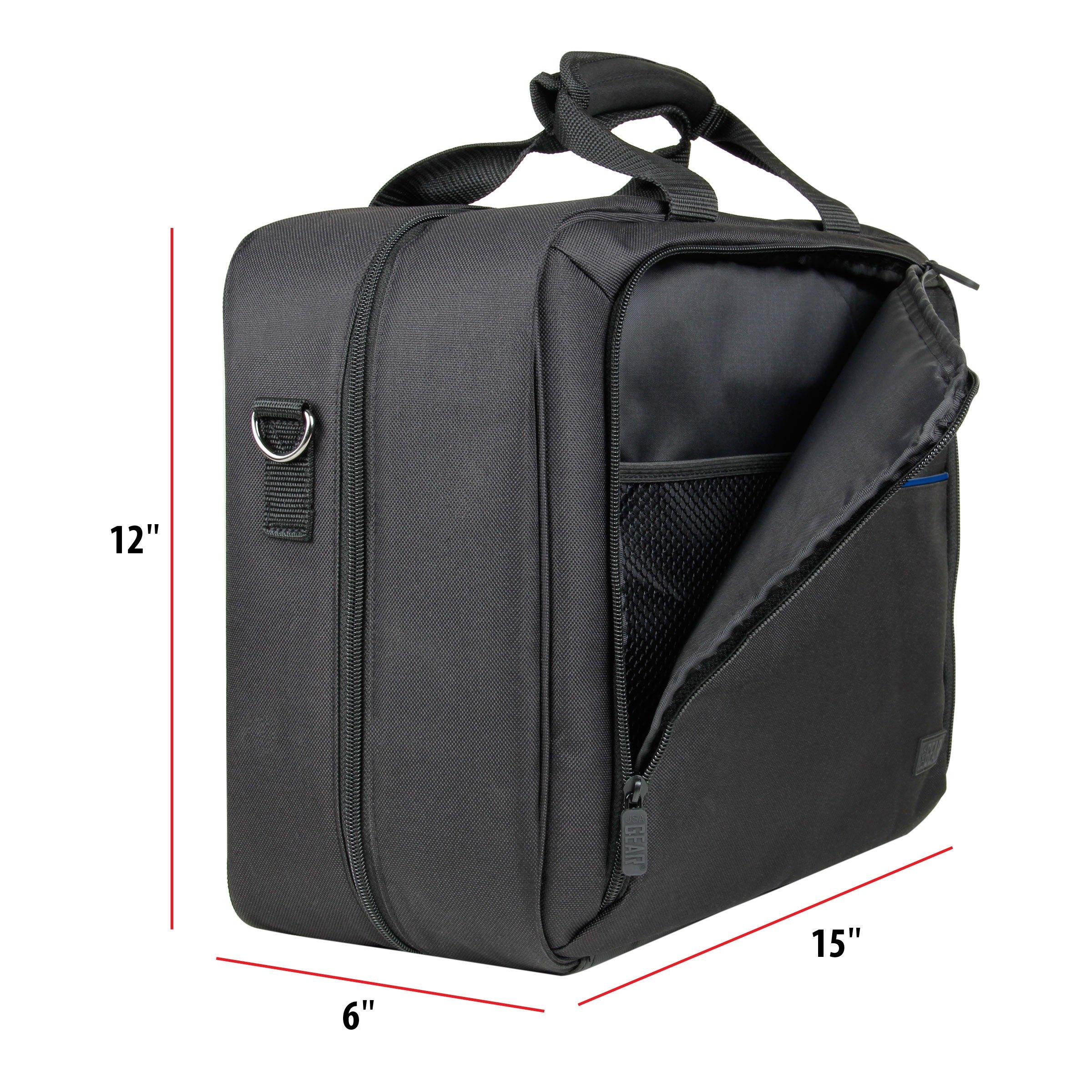 USA Gear Console Carrying Case - Xbox Travel Bag Compatible with Xbox One and Series S with Water Resistant Exterior and Accessory Storage for Controllers, Cables, Gaming Headsets and More - Image 9