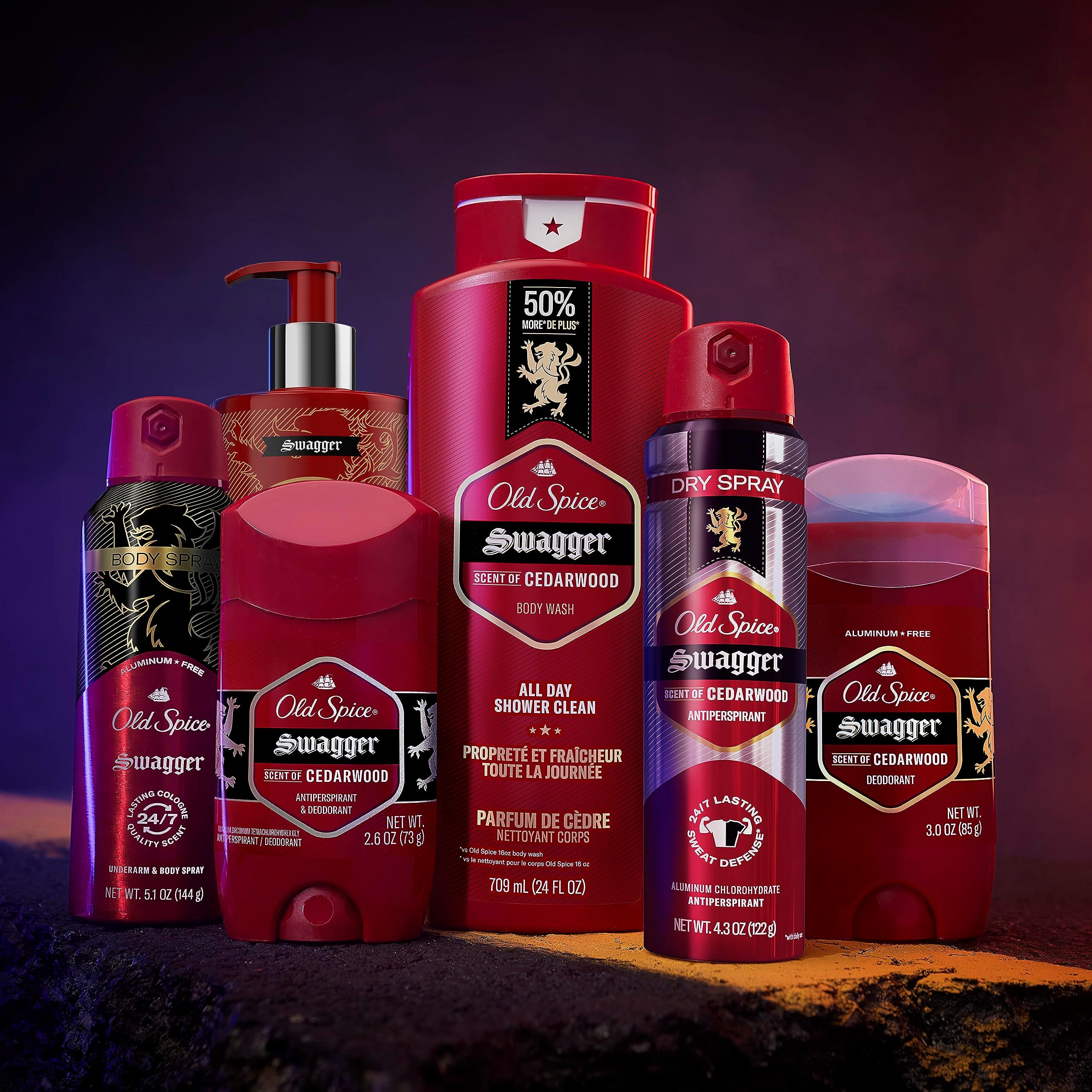 Old Spice Refreshing Body Wash for Men, 3X Defense, 24/7 Shower Fresh with Long Lasting Scent, Travel Size, Red Collection, Swagger with Cedarwood Scent, 3 oz - Image 6