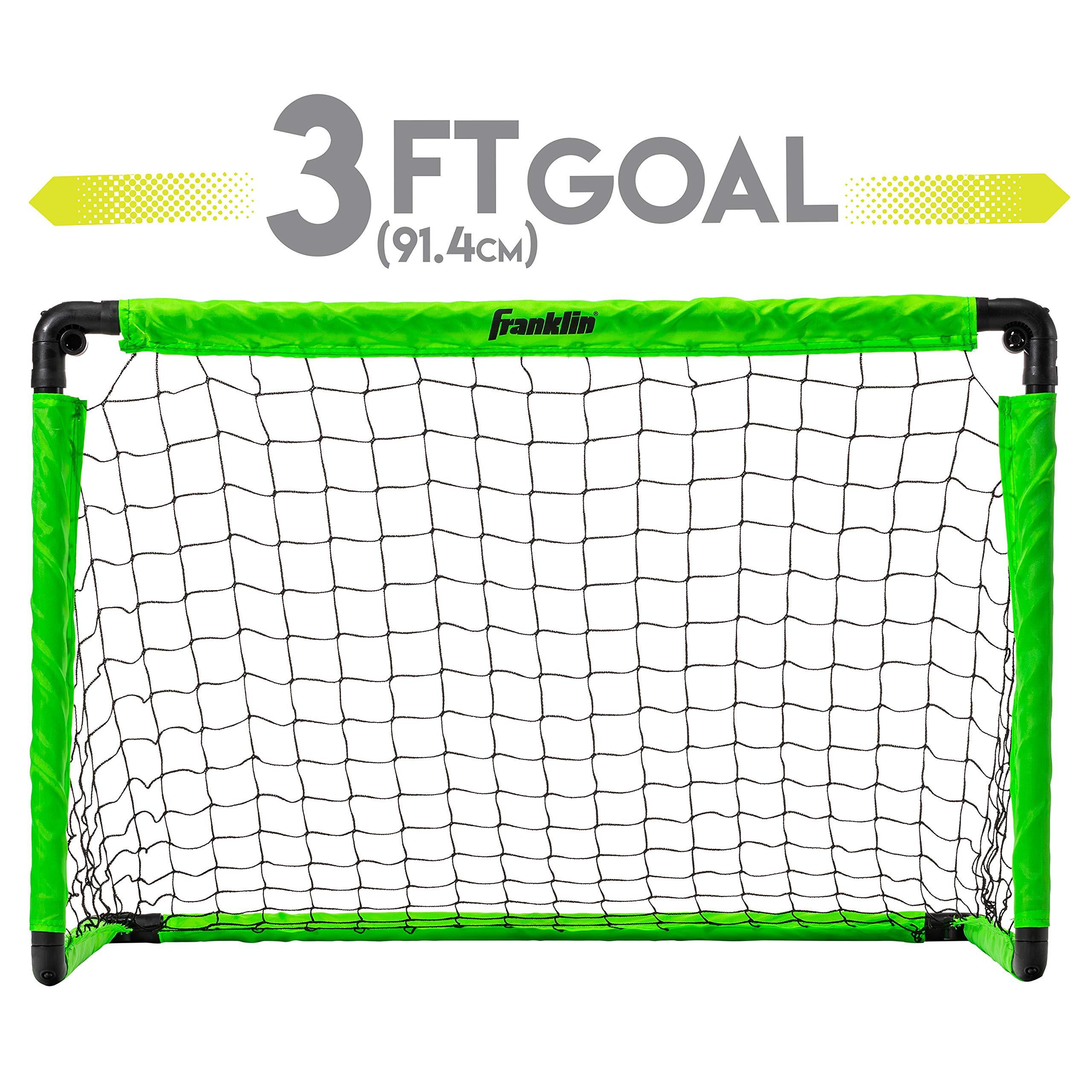 Franklin Sports Kids Mini Soccer Goal Set - Backyard + Indoor Mini Net and Ball Set with Pump - Portable Folding Youth Soccer Goal - Perfect Kids Toy - 36" x 24" - Image 2