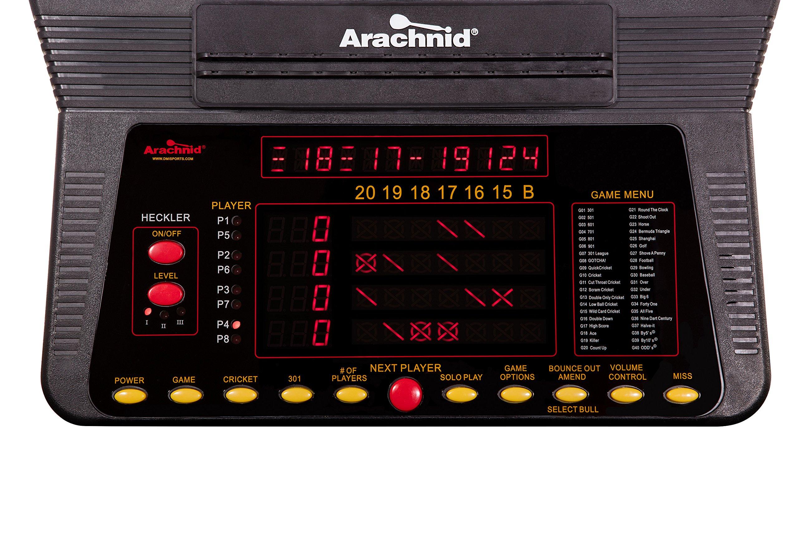 Arachnid Cricket Pro 800 Electronic Dartboard with NylonTough Segments for Improved Durability and Playability and Micro-Thin Segment Dividers for Reduced Bounce-Outs - Image 2