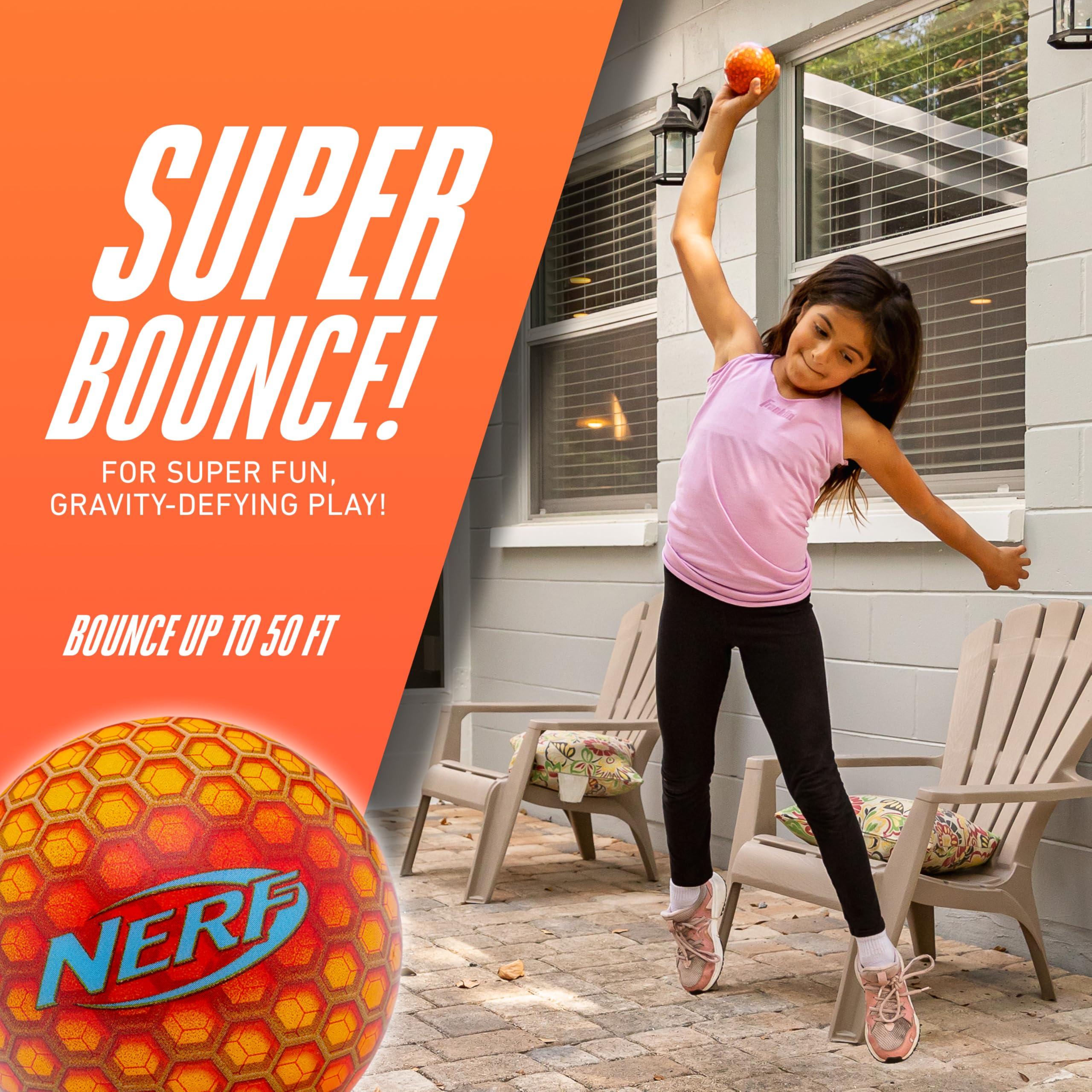 NERF Super High Bounce Ball - 2 Balls Included - Durable and Lightweight for Indoor and Outdoor Fun - Image 2