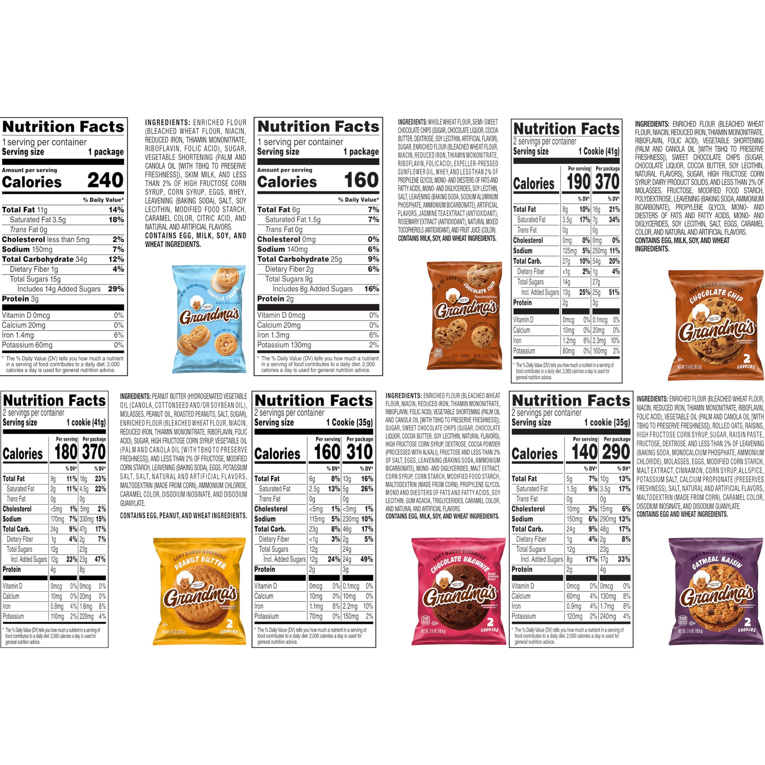 Grandma's Cookies, Variety Pack, (Pack of 30) - Image 2