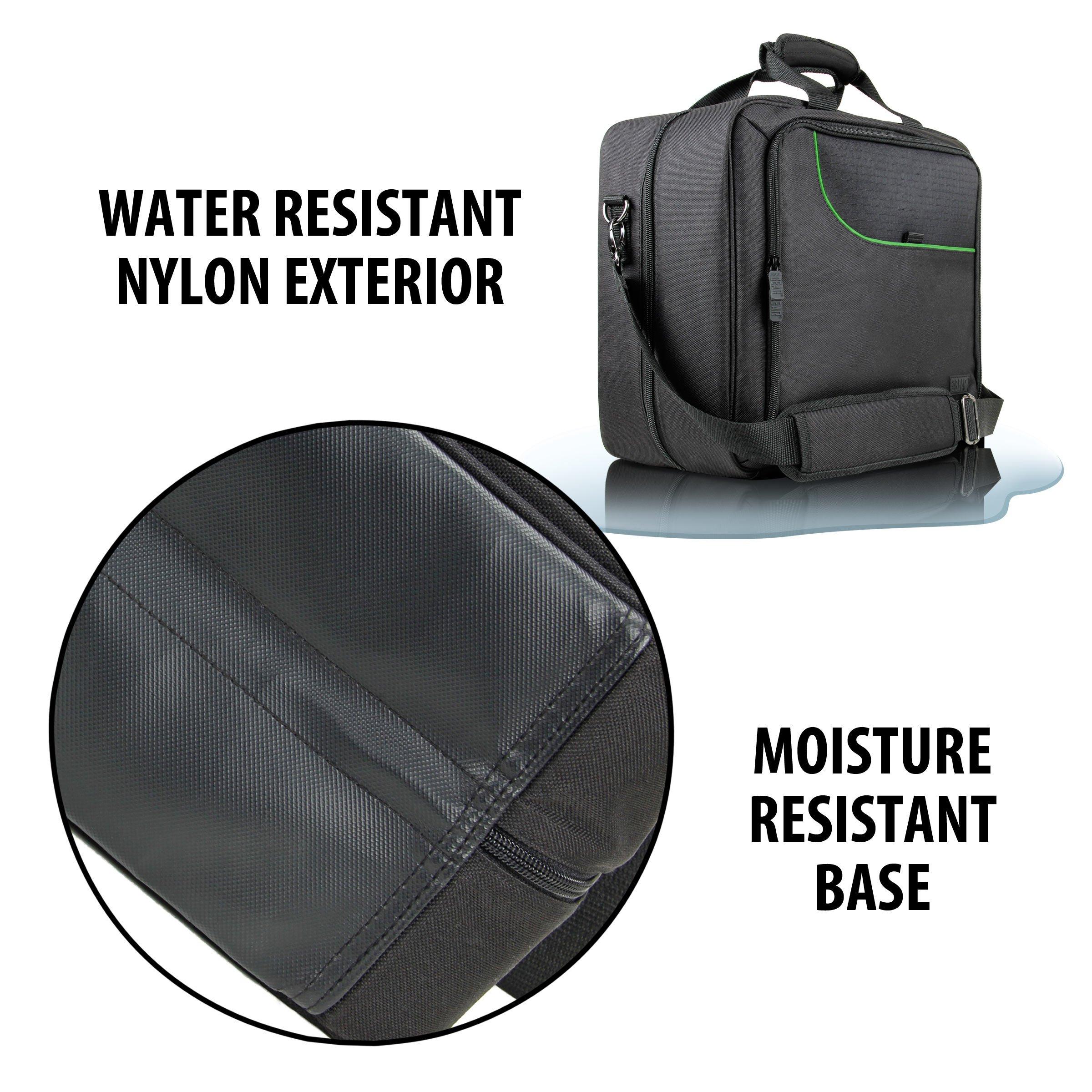 USA Gear Console Carrying Case - Xbox Travel Bag Compatible with Xbox One and Series S with Water Resistant Exterior and Accessory Storage for Controllers, Cables, Gaming Headsets and More - Image 7