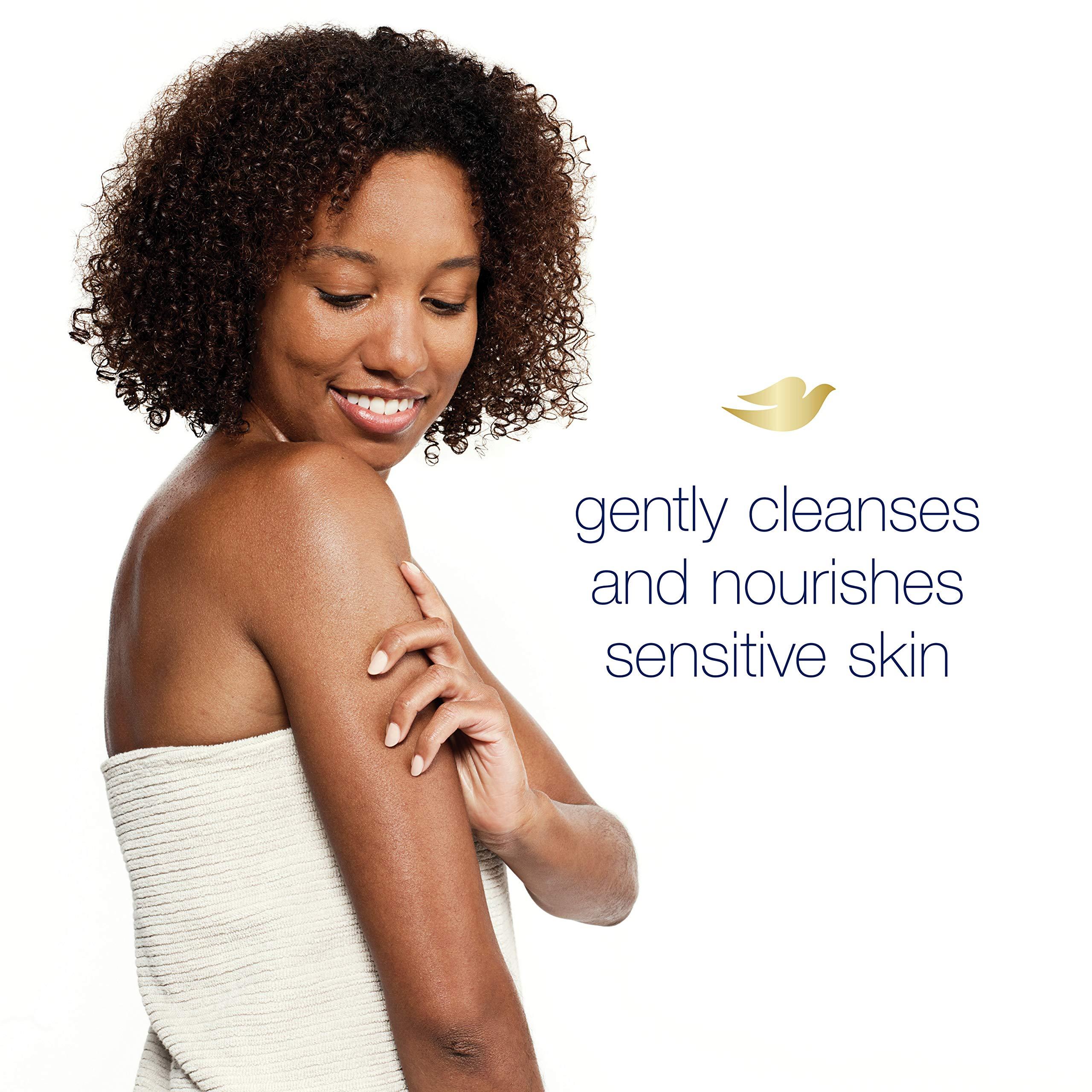Dove Instant Foaming Body Wash 4 Count for Softer and Smoother Skin Sensitive Skin Effectively Washes Away Bacteria While Nourishing Your Skin 13.5 oz - Image 4