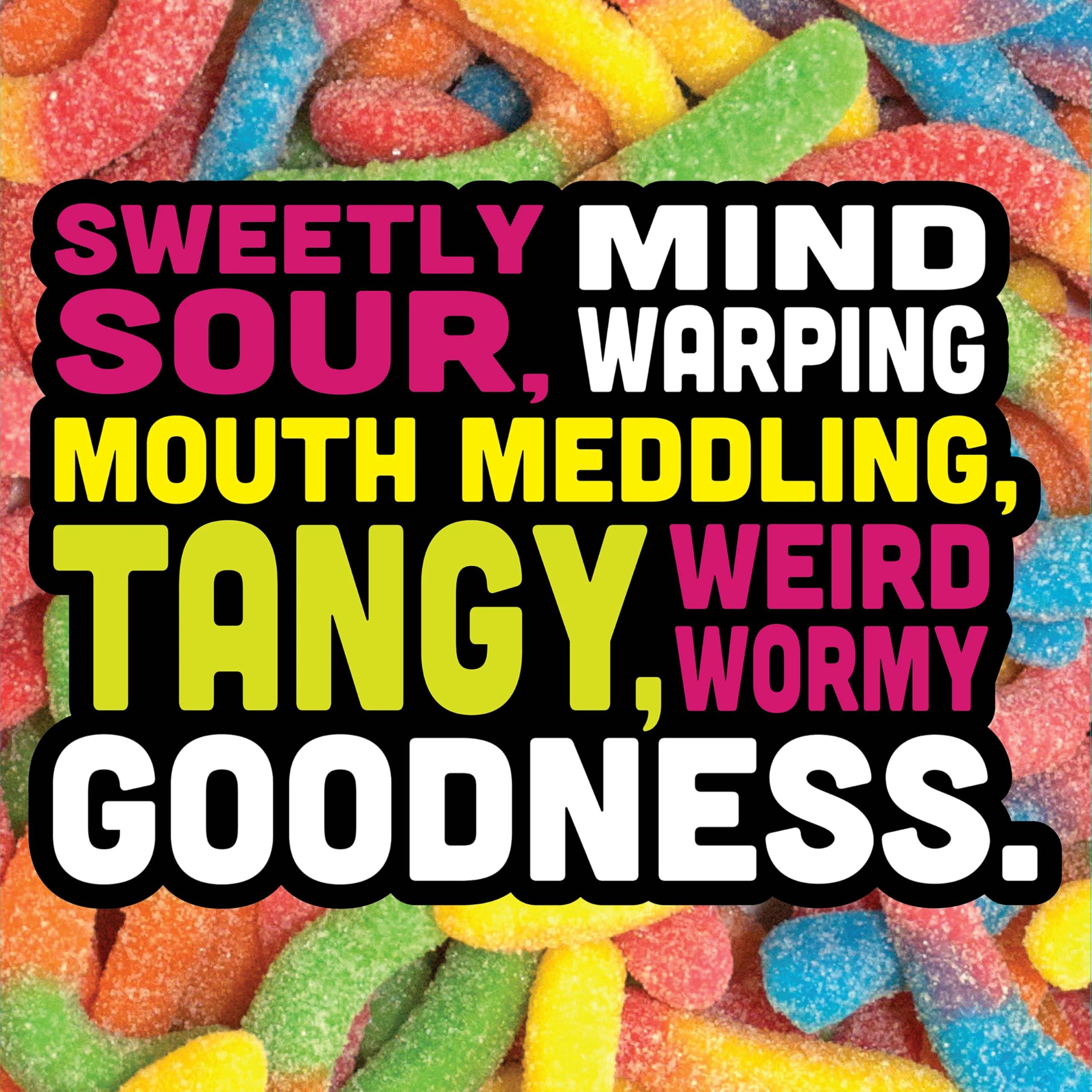 Trolli Sour Brite Crawlers, Candy, Cherry-Lemon, Strawberry-Grape & Orange-Lime, Sweet and Sour, Gummy Worms, 7.2 oz - Image 5