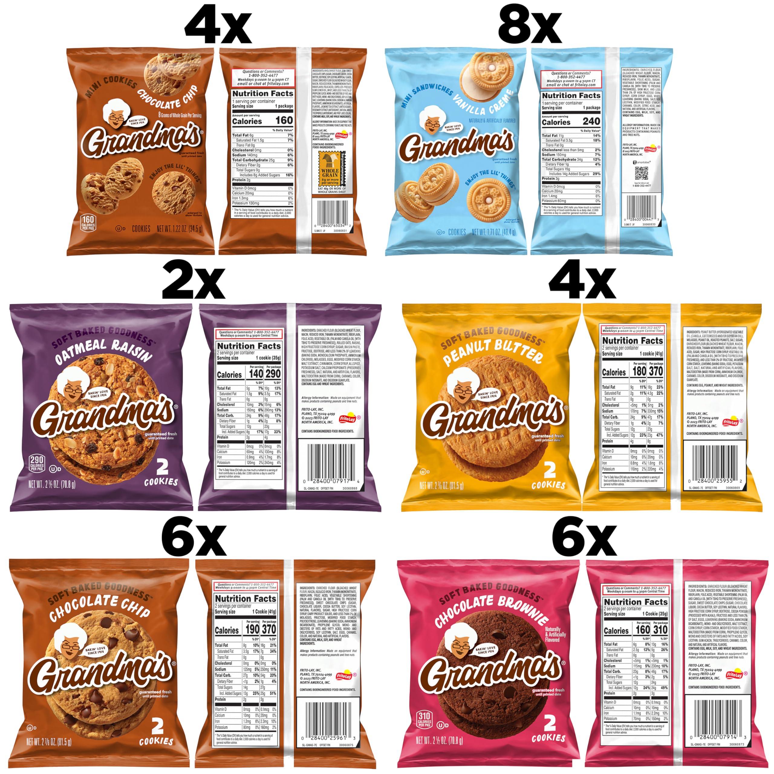 Grandma's Cookies, Variety Pack, (Pack of 30) - Image 3