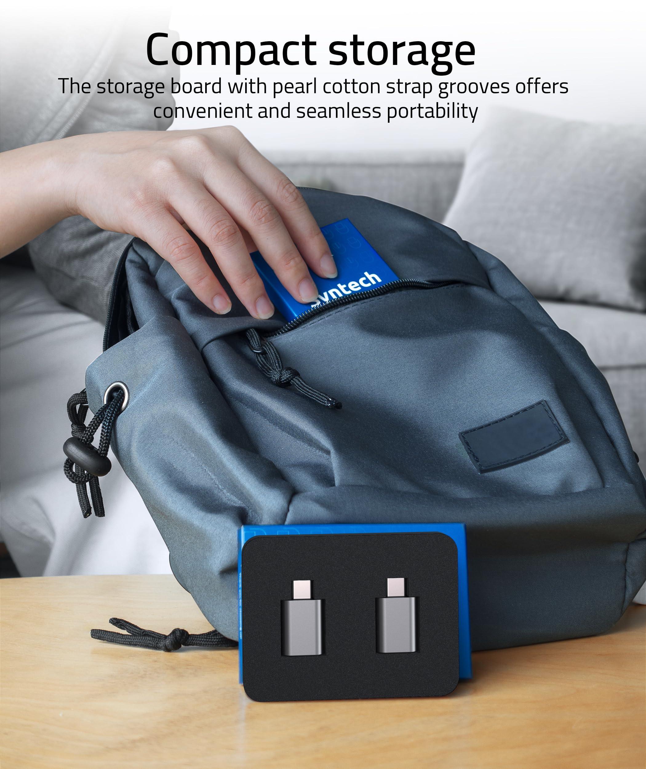 Syntech USB C to USB Adapter Pack of 2 USB C Male to USB 3.0 Female Adapter Compatible with MacBook Pro Air 2024, Microsoft Surface, iPad,Samsung Notebook, Dell XPS and More Type C Devices,Space Grey - Image 6
