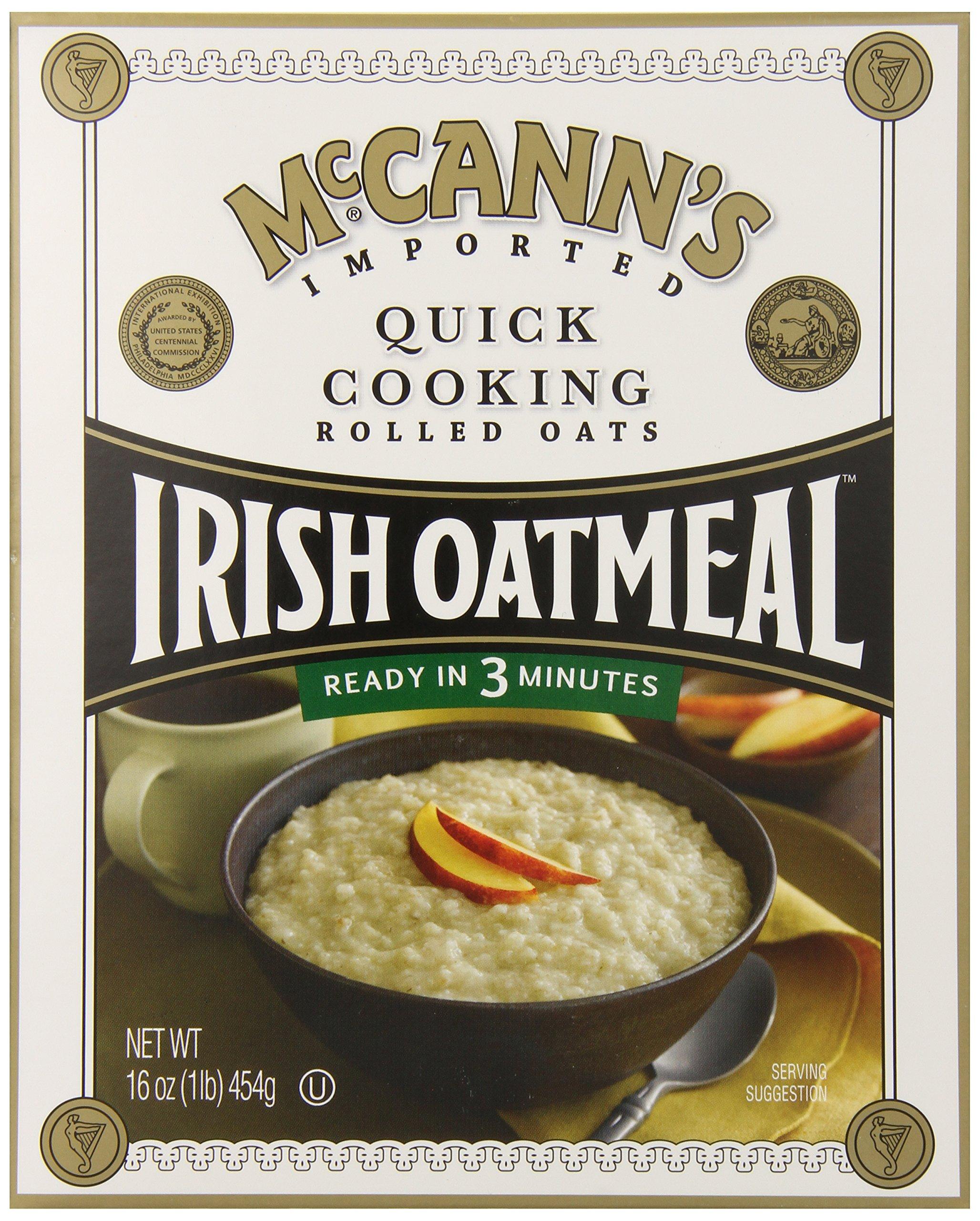 Mccann's Irish Oatmeal Quick Cooking Rolled Oats, 16 Ounce