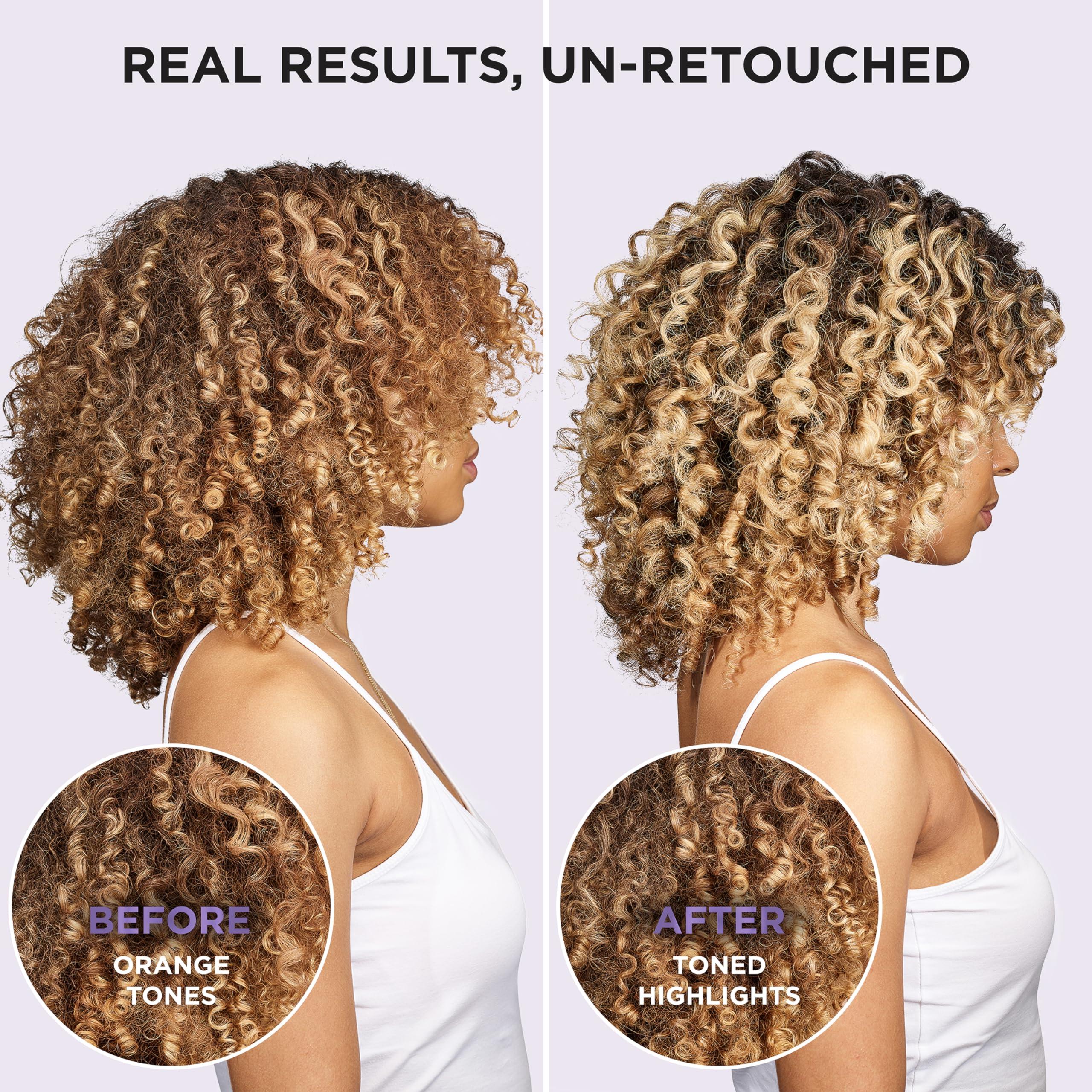 L’Oreal Paris Sulfate Free Brass Toning Purple Conditioner for Blonde, Bleached, Silver, or Brown Highlighted Hair, EverPure, 23 Fl Oz (Packaging May Vary) - Image 8