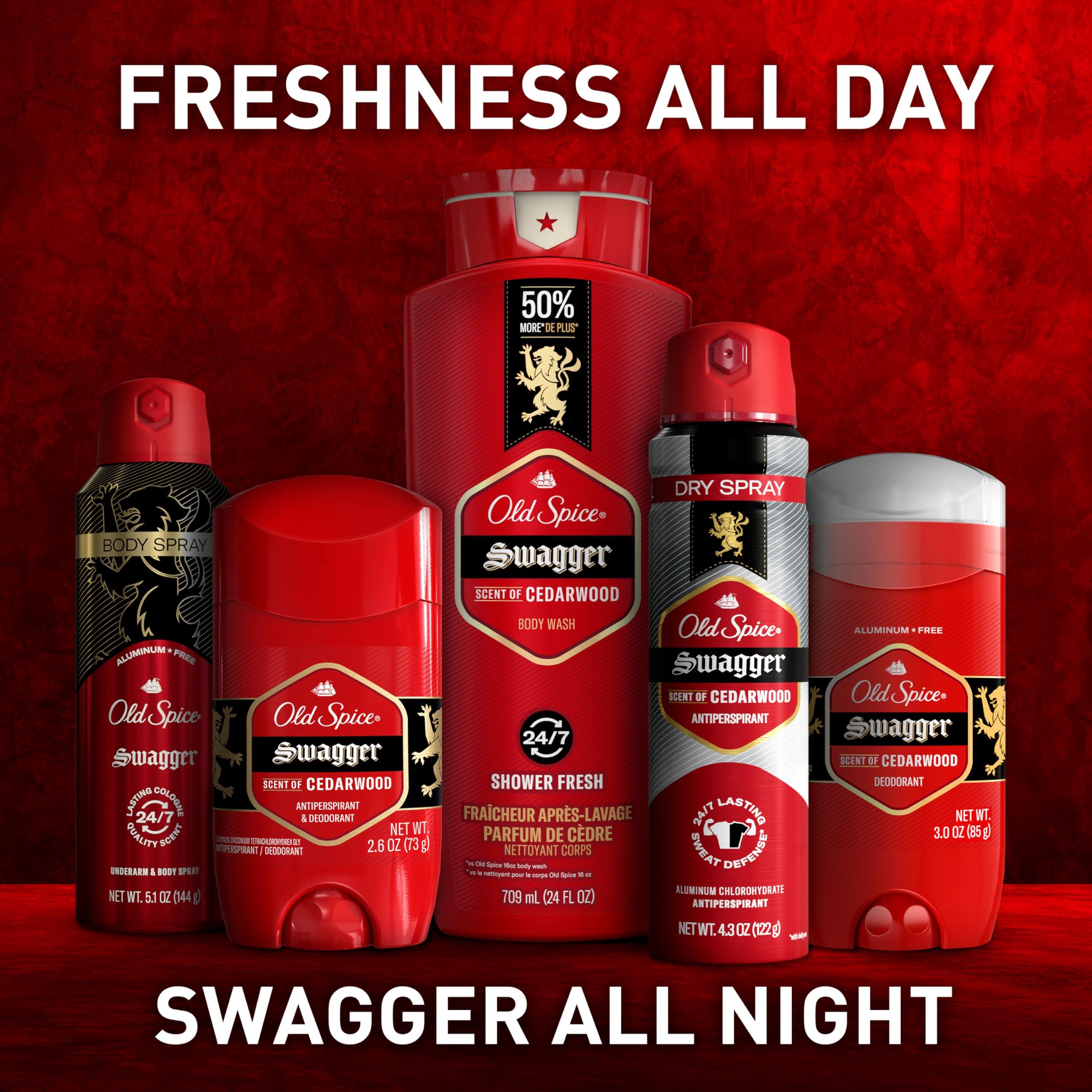 Old Spice Aluminum Free Deodorant for Men, 24/7 Odor Protection, 24/7 Freshness & Lasting Scent, Swagger with Cedarwood Scent, 3.8 oz (Pack of 3) - Image 9