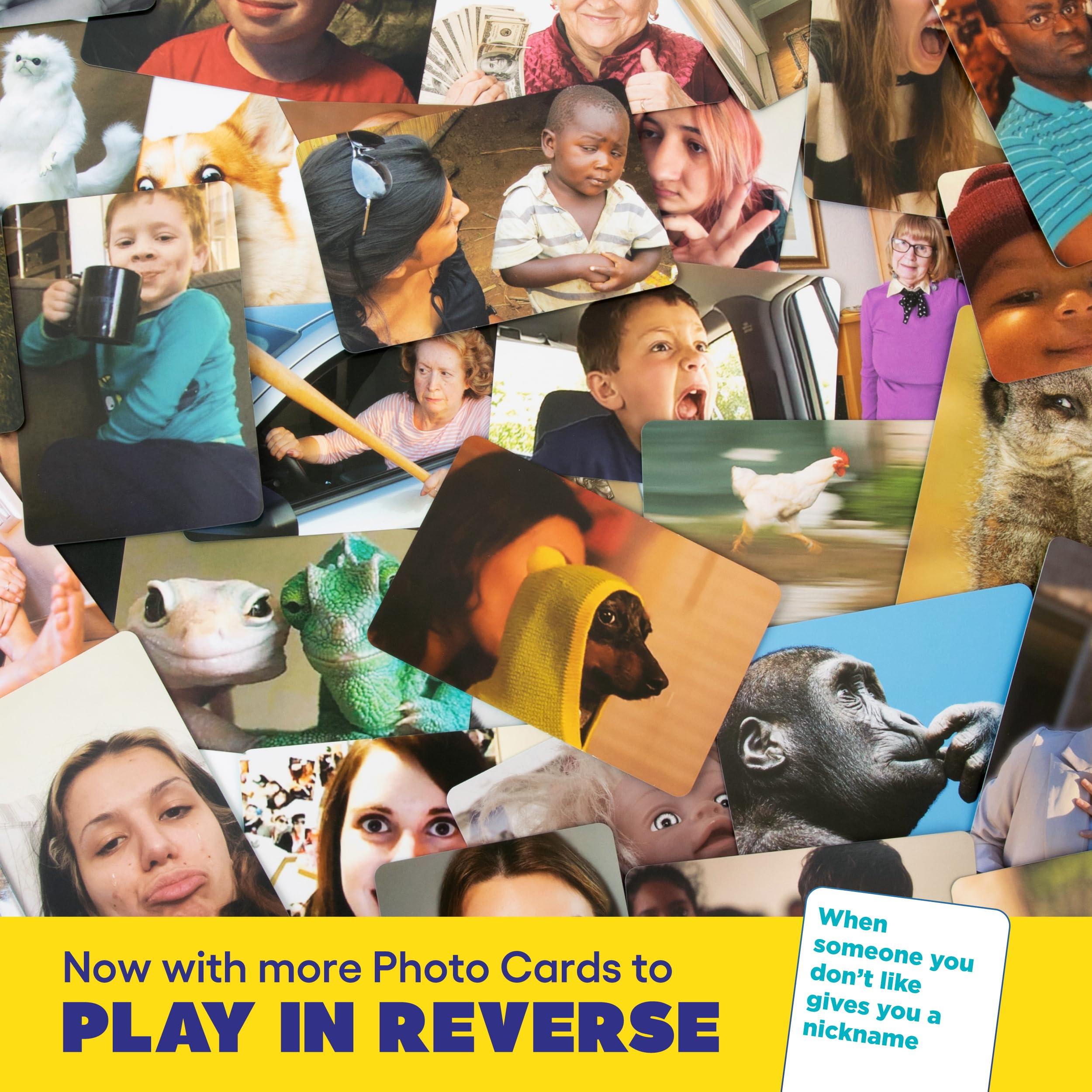 What Do You Meme? Family Edition by Relatable – Kids Games 8+, Family Fun, TikTok Viral Game – Great Father's Day Gift Idea – Includes 300 Caption & 108 Photo Cards - Image 4