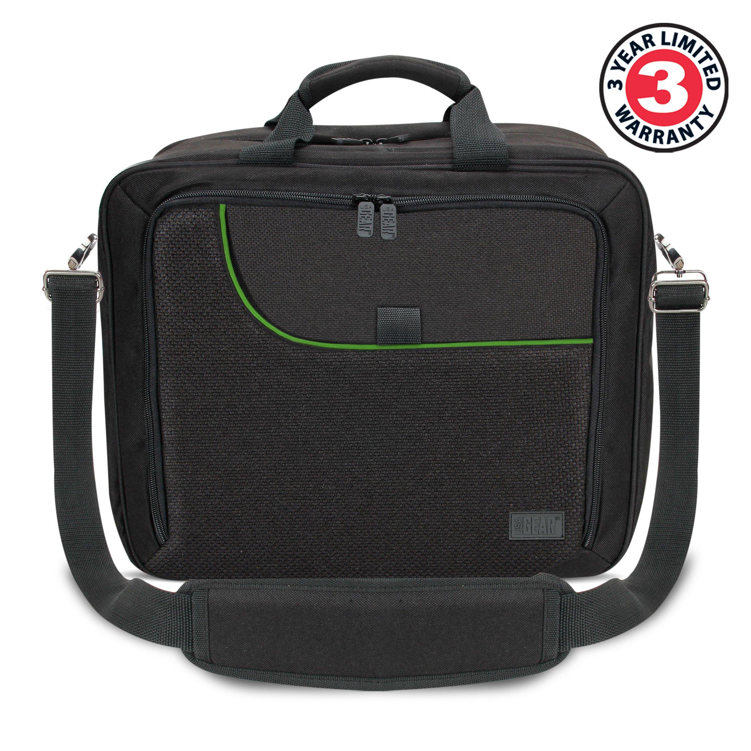 USA Gear Console Carrying Case - Xbox Travel Bag Compatible with Xbox One and Series S with Water Resistant Exterior and Accessory Storage for Controllers, Cables, Gaming Headsets and More - Image 8