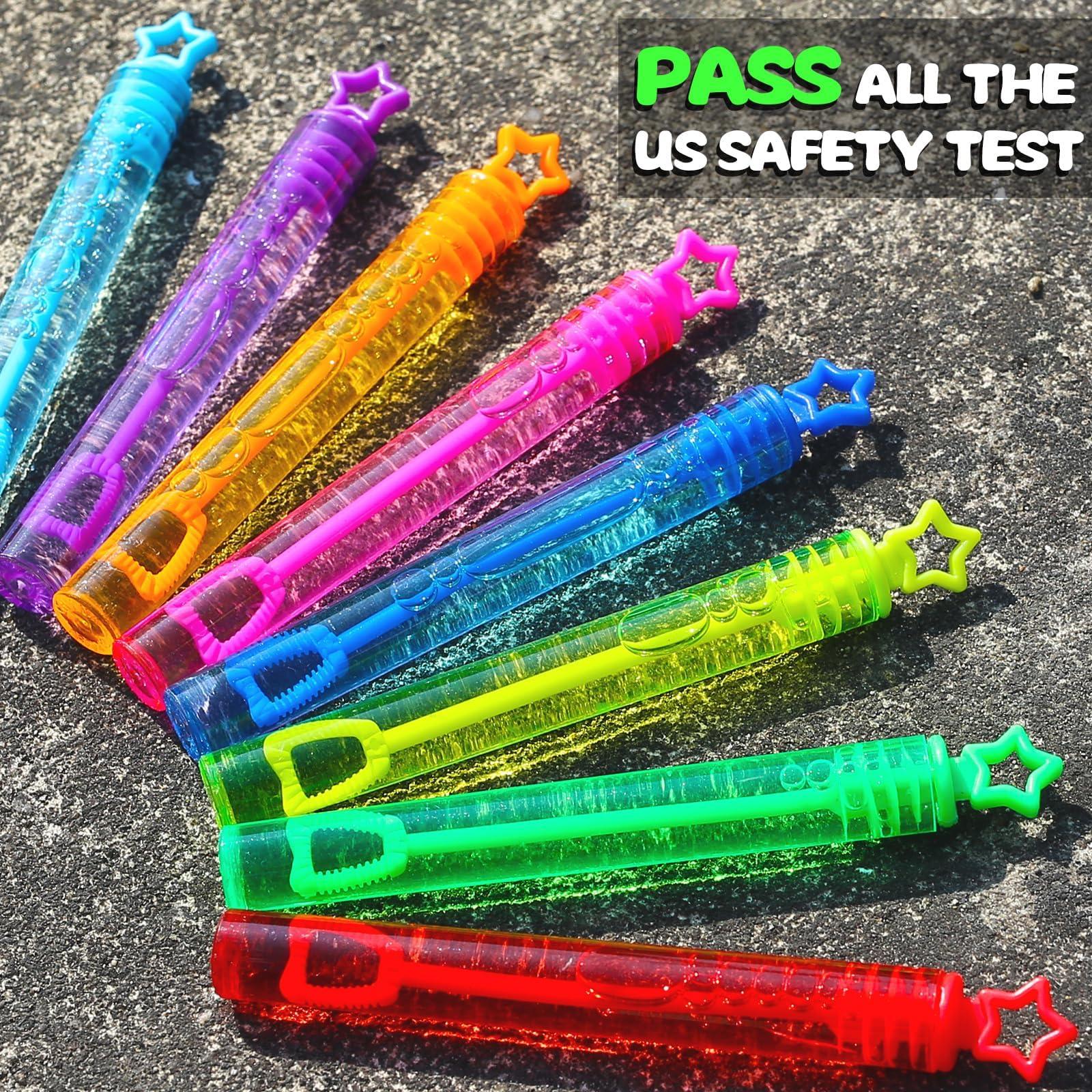 32 Pcs 8 Colors Neon Bubbles Party Favors For Kids, Mini Star Bubble Wand Bulk In Gift Box as Goody Bags Stuffer, Classroom Giveaways, Carnival Prizes Toy, Birthday Treats, Party Supplies For Toddlers - Image 6